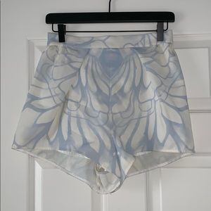 Light blue and cream shorts